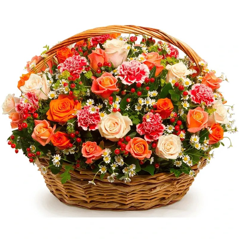 Корзина с цветами Летний вальс