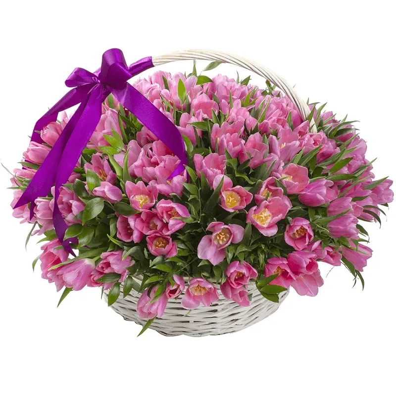 Корзина с цветами Первая красавица